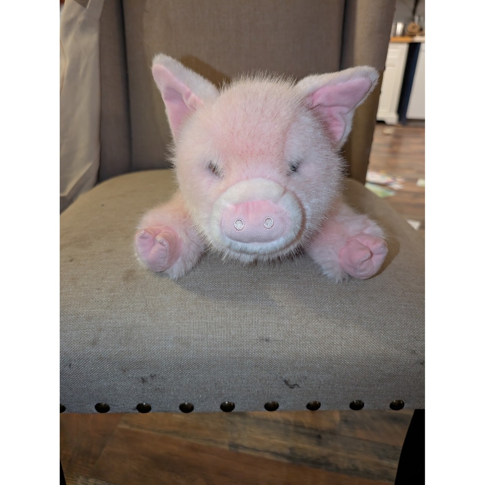 Douglas Cuddle Toy Pink Pig Plush Stuffed Animal 16 Inch 4517 Floppy Soft Fur